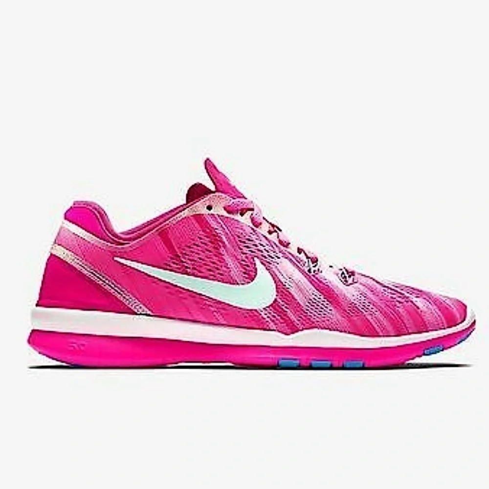 NIKE Women's Free 5.0 TR Fit 5 Print pink Shoes sneakers size 6